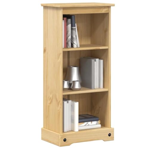 Estantería robusta para libros y espacios pequeños en madera maciza moderna 5