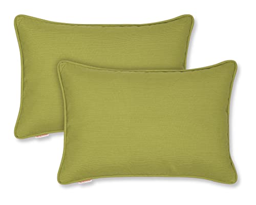 Austin Horn Classics Sunbrella Kiwi Corded-Edge Boudoir Pillow 13