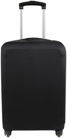Explore Land Travel Luggage Cover Suitcase Protector Fits 27-30 Inch Luggage (Black, L)
