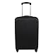 Explore Land Travel Luggage Cover Suitcase Protector Fits 23-26 Inch Case (Black, M)