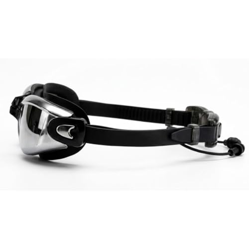 Image of First Lens Swimming Goggle For Men & Women Anti-fog, UV protection, Crystal clear vision under water - Silver Goggle 013 plano
