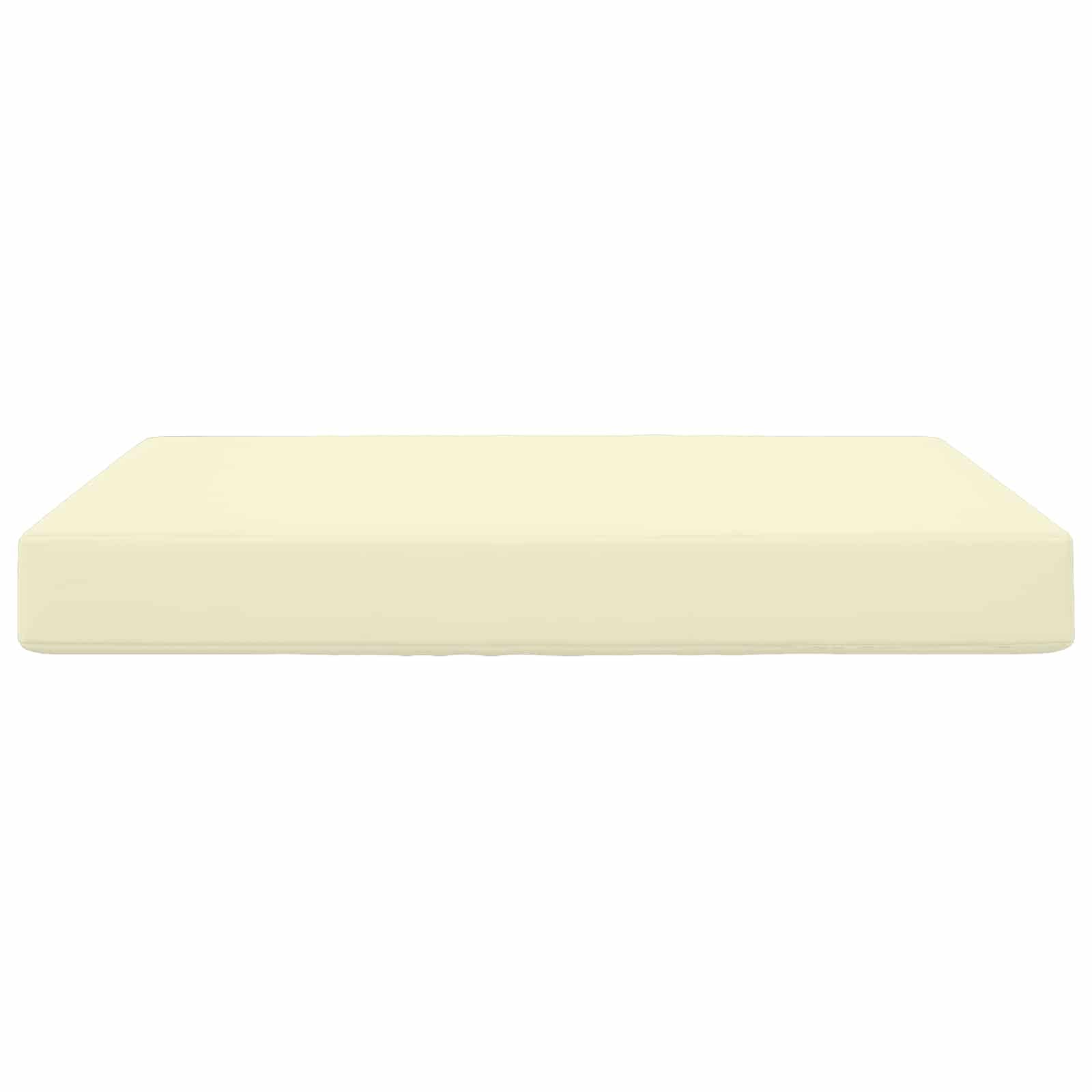 Kremowa poduszka na sofę 80 x 80 x 8 cm | Odporna na rozdarcie i blaknięcie wyściółka z pianki do ogrodu i tarasu
