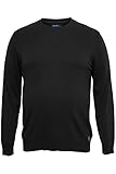 BLEND BT LARS STRICKPULLOVER HERREN BIG &AMP; TALL FEINSTRICKPULLOVER PULLOVER GROSSE GRÖSSEN BIS 6XL, GRÖSSE:4XL, FARBE:BLACK (194007)