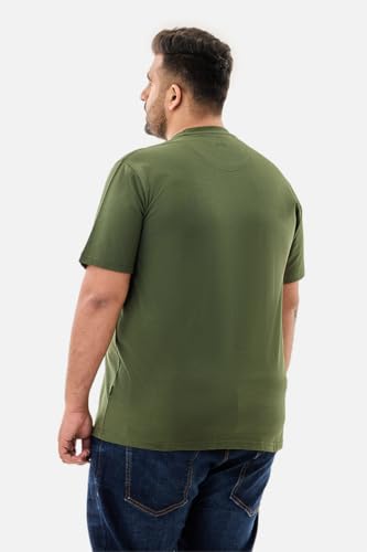 Image of SNITCH Men Polo Plus Size T-Shirt | Knitted Solid Polo with Contrast Tipped Collar & Logo Embroidery | 100% Cotton Breathable Lightweight Smart Casual Wear