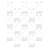 LckCryspho グリーンラディッシュ 壁固定フック 50個入り – 植物用粘着クリップ つる植物の登攀サポート ガーデニングアクセサリー