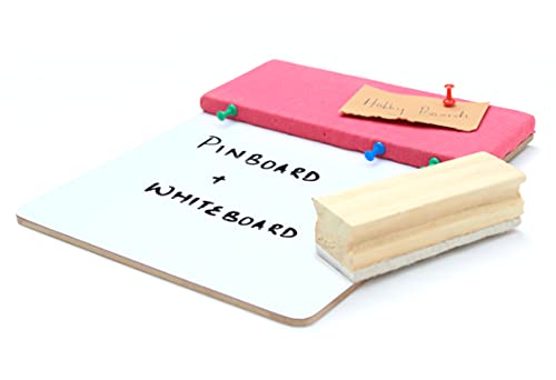 Image of IVEI Pinboard + whiteboard, Combination Board - Small (Pink)