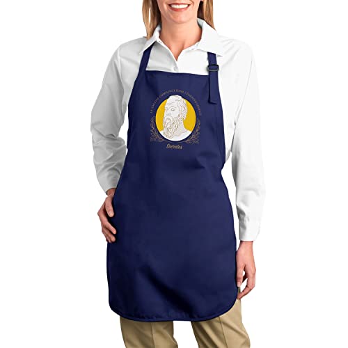 Tablier Cuisine Premium Sagesse Émerveillement Socrate