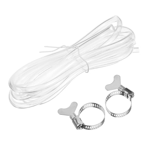 LABRIMP 2m Co2 High Pressure Hose for Draft Beer Home Brewing Tube Flexible Brewing Hose Clamps Beer Kit