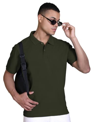 Image of FYLTR Men's Solid Polo | Regular Fit | Casual Polo Shirts for Men