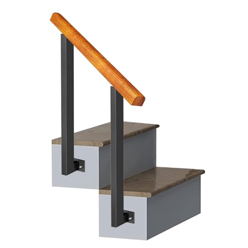 Rampe d'escalier en fer forgé pour marches extérieures et intérieures de maison