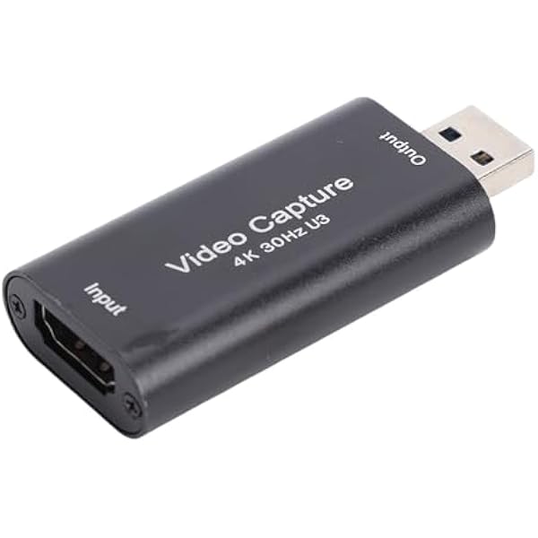 VBESTLIFE Karta Przechwytywania Wideo 4K, Rejestrator Audio-wideo USB 3.0 na USB z Niskim Opóźnieniem do Strumieniowego Przesyłania Gier, spotkań Online, Lustrzanki Cyfrowej, Smartfona PC