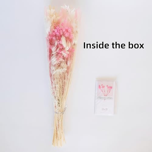 Ramo de flores secas Romantic Blush 17 pulgadas sin jarrón miniatura 5