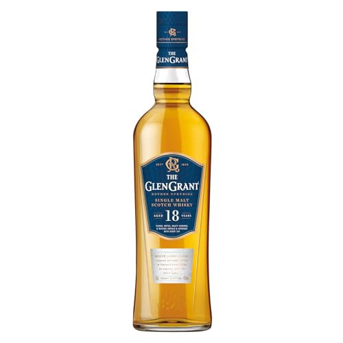 Glen Grant 18 Years Old Single malt Scotch Whisky |Reifer, hochwertiger Whisky aus Schottland | in Ex-Bourbon-Fässern gereift | in Geschenk-Karton | 43% Vol. | 1 x 0,7 l