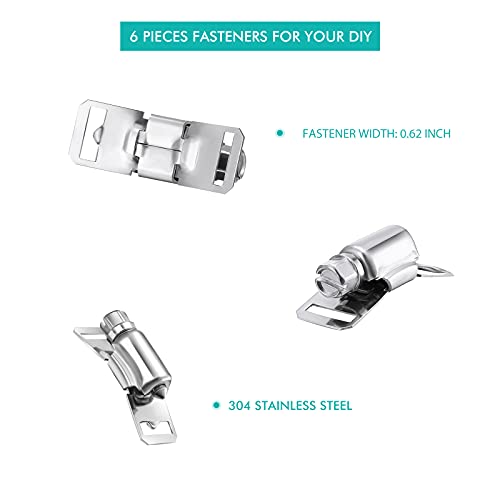 Hoses Clamps, Clamps Worm, Worm Clamps Stainless Steel, Large Hose Clamp Worm Drive Hose Clamps Adjustable Pipe Hose Clamp for Intercooler, Pipe, Plumbing, Tube and Fuel Line(17 Pieces,60 Feet)
