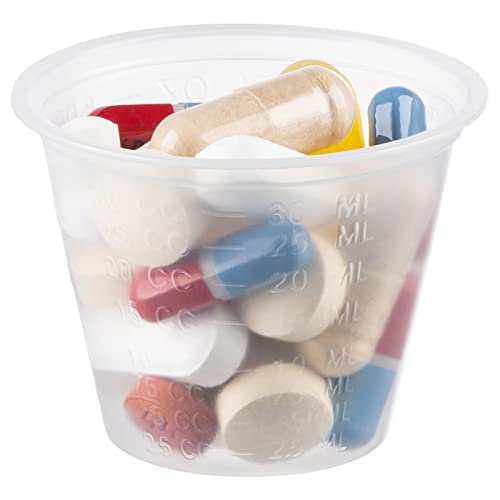 Comfy Package [300 Count - 1 Oz.] Plastic Disposable Medicine Measuring Cup For Liquid Medicine thumb #6