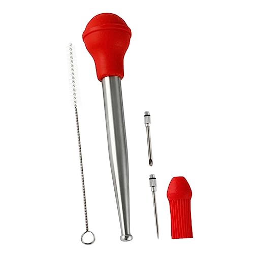 HOLIDYOYO Flavor Injector Meat Baster Bbq Injector Stainless Steel Turkey Baster