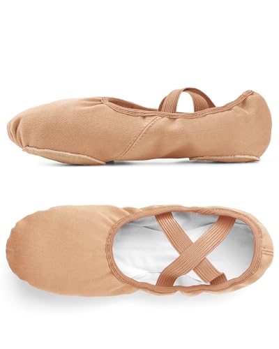 Image of Stelle Ballet Shoes for Women Highly Stretch Canvas Split Sole Dance Yoga