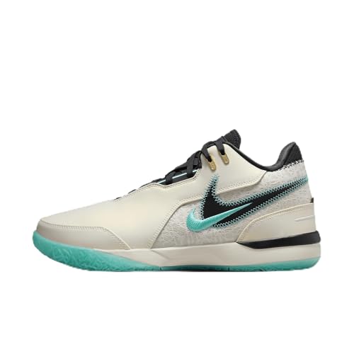 Nike Scarpe da basket Lebron NXXT Gen AMPD Uomo, Marrone Orewood chiaro/Verde acqua lavato/Oro metallizzato, 44 EU