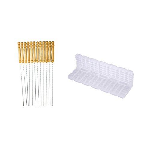 FLAMEER ABS Plastic Meat String Device Portable Kebab Maker With Barbecue Skewers