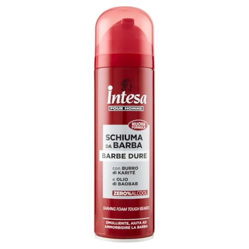 Intesa Pour Homme | Schiuma Da Barba, Barbe Dure, Con Burro Di Karitè E Olio Di Baoba, 300 Ml