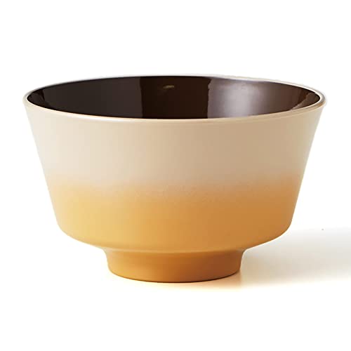 竹中 お椀 OWAN オワン 角 グラデーション イエロー φ11.6×6.8cm