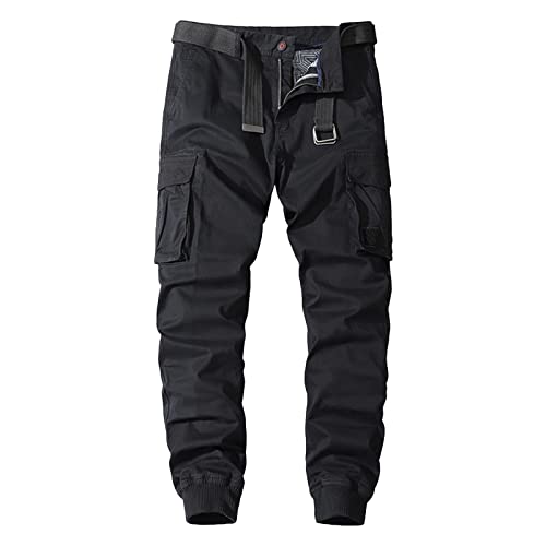 Pantalon cargo d'extérieur pour hommes en coton avec poches