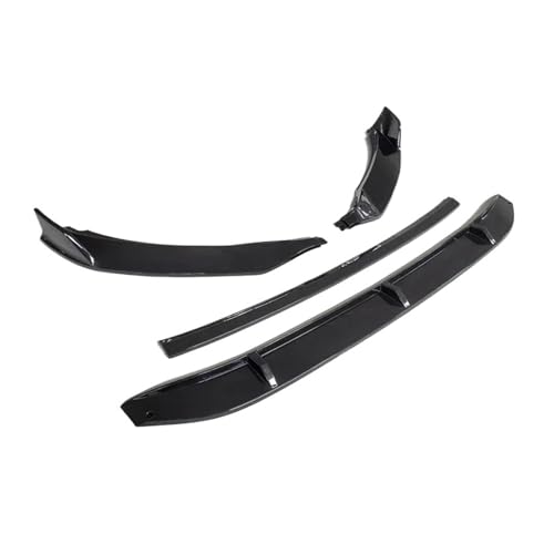 Spoiler avant Passat B8 noir brillant : kit de séparateur de pare-chocs