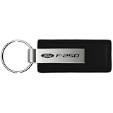 AU-TOMOTIVE GOLD, INC. Officially Licensed Leather Key Fob for Ford F-250 (Black)