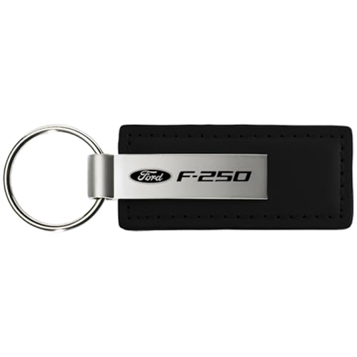 Ford F-250 Black Leather Key Chain