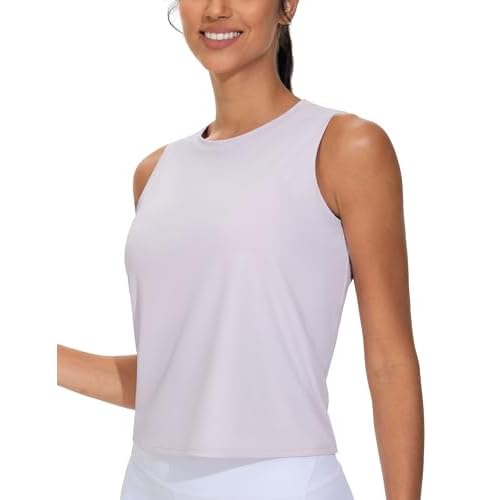 Dragon Fit Womens Ice Silk Workout Tank Tops Sleeveless Cropped Yoga Shirt for Running Gym Summer
