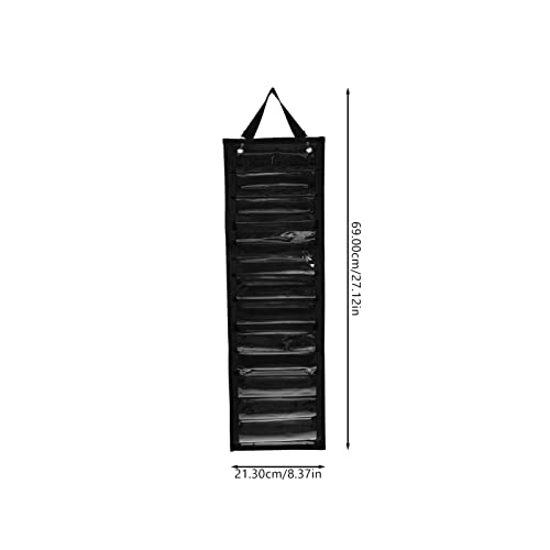Image of EXCEART 1pc Roll Roller Door Hanging Bag Vinyl Carrying Holder Hanging Pocket Organizer Storage Shelves Wall Mounted Organizer Wall- Mounted Storage Oxford Cloth