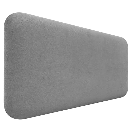 DHOME Cabecero Tapizado Liso Redondeado