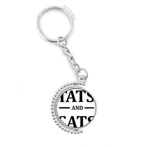 Porte-clés rotatif cartoon animaux idée cadeau originale multicolore