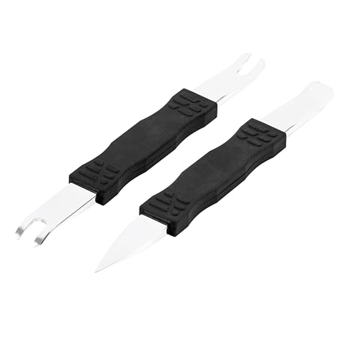 Image of ARES 10123 - 2-Piece Automotive Trim Tool Kit - Ultra-Thin Prybar Ends Offer Superior Strength Without Damaging Material - Removes Trim, Molding, Fasteners, Panels, and More