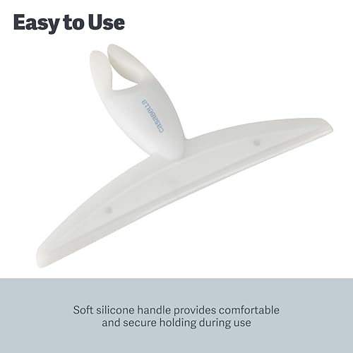 Image of Casabella, White 44037 Clip on Silicone Squeegee, 8.25 inch (Pack of 6)