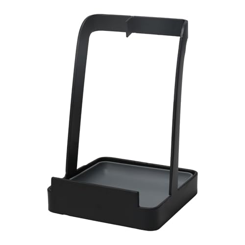 Miniatura 7 de Minnhua Soporte Para Tapa Y Reposa Cucharas Cocina Cuchara De Cocina De Acero Bandeja De Goteo Para Cocina Tapa De Olla Y Cuchara Para Cuchara De Cocina, Espátula, Libro De Cocina, Tablet Negro