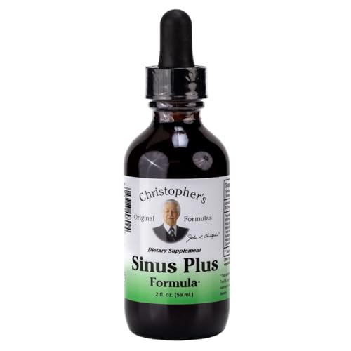 Christopher's Original Formulas Sinus Plus, 2 oz Liquid - Natural Herbal Formula for Sinus Support