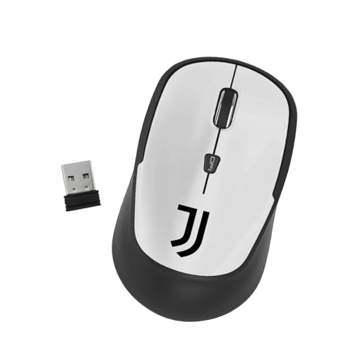 ✅ DESIGN UFFICIALE JUVENTUS – Mouse ottico con logo e colori della squadra, perfetto per veri tifosi.