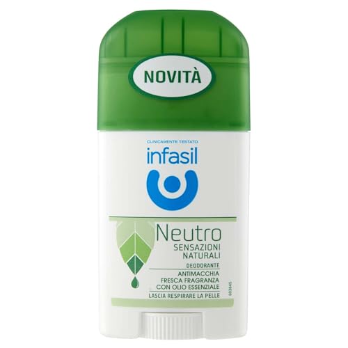 Infasil 158250 Deostick Sensazioni Naturali, Fragranza con Olio Essenziale, 40 ml
