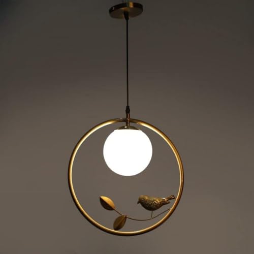 Image of Wall Lamp Chandelier Pendant Light, Home Decor for Bedroom, Living Room, Hallway, Cafe, Hotel, Restaurant (Ring Bird Hanging LAMP with LED Bulb Pack of 1)