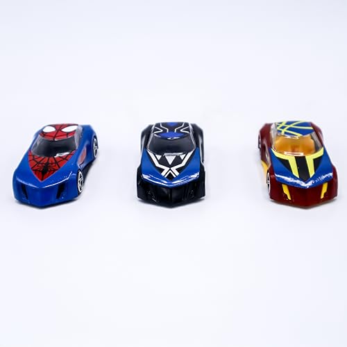 Image of Marvel Go Collection | Rapid Racer 3-Pack| Spider-Man, Black Panther and Doctor Strange | 1:64 Diecast Toy Cars | Ages 3 and Up | Collect Them All | Birthday Gift for Kids