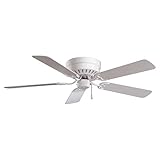 Minka-Aire F565-WH Mesa 52 Inch Flush Mount Low Profile Ceiling Fan in White Finish