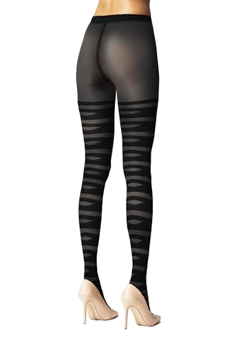 Wolford Hero Tights for Women 20 Den Sheer Opaque Pantyhose with Banded Stay Up Effect Knitted In Waistband and Logo2
