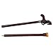 Brown Horse Wooden Fashion Walking Stick Decorative Cospaly Cane Halloween Wood Mace Crutch Wand Crosier 96cm