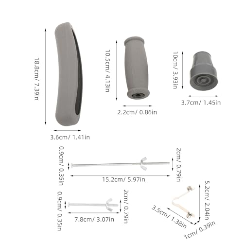 Accesorios para muletas con tornillos y bolas para uso seguro en el hogar 2