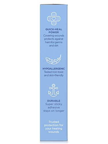 Image of Ouchie Non-Toxic Printed Bandages Double Combo (40 Pack) - Blue