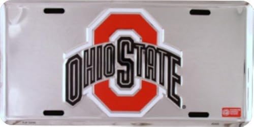 Ohio State Buckeyes Super Stock Metal Novelty License Plate 6 x 12
