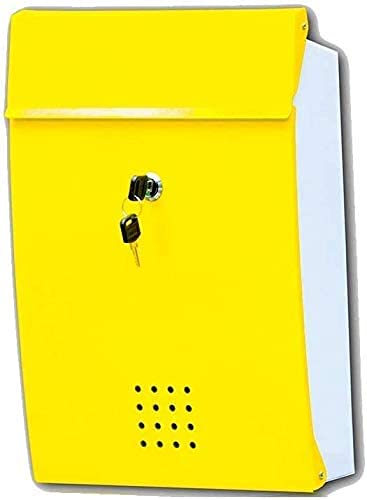 Buzones De Exterior Buzones Comunidad Buzones de Carta de Piel de hojalata Villa Mosaico de Dos Colores Buzón Americano Buzón de Entrada Impermeable al Aire Libre Buzón de Correo Caja de envío ZHE