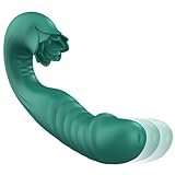 Qhysin Dildo Vibrator Sex Spielzeug für die Frau G Punkt Vibration für Frauen mit 7 Vibrations & 7 Leckmodi & 7 Schubmodi 3 in 1 Vibratorensets für Frauen Klitoris Stimulator für Sie Analvibrator