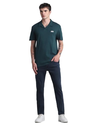 Image of Jack & Jones Polo Collar Slim Fit Pure Cotton T-Shirt